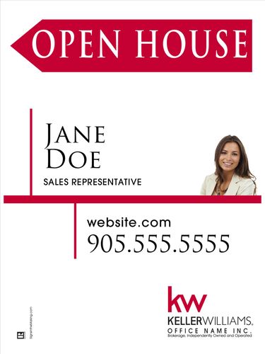 KW - Sandwich Board - White - 24x32 with Photo