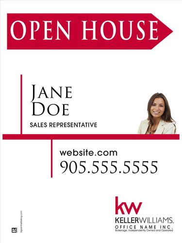 KW - Sandwich Board - White - 24x32 with Photo