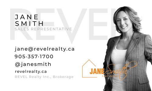 Revel Realty - Business Card - White Front
