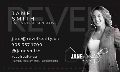 Revel Realty - Business Card - Black Front