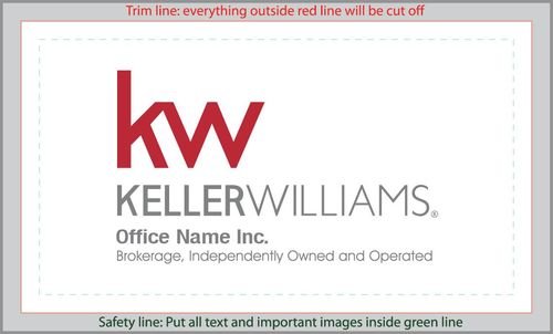 Keller Williams Business Cards - Style 01 (NoPhoto)