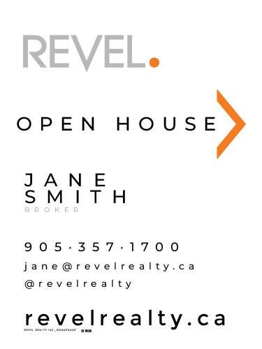 REVEL Realty Sandwich Board - 18x24 -  White Standard