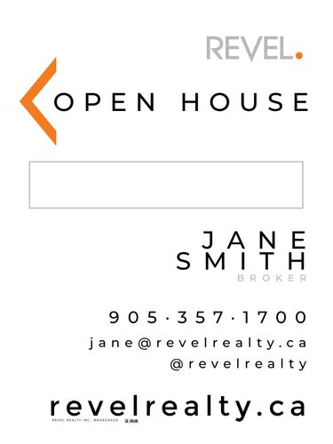 REVEL Realty Sandwich Board - 18x24 -  w/Marker Panel - White
