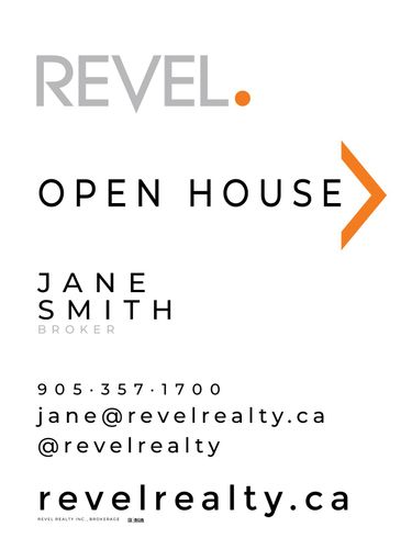 REVEL Realty Sandwich Board - 24x32 -  White Standard