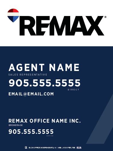 REMAX® - For Sale Sign - 24x32 Navy