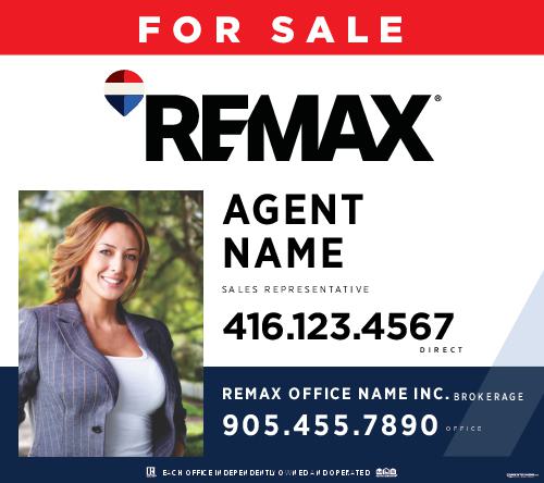 REMAX® - For Sale Sign - 36x32 w/Photo