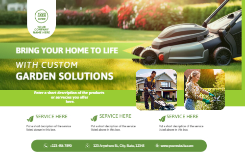 Lawn Services - Single Sided