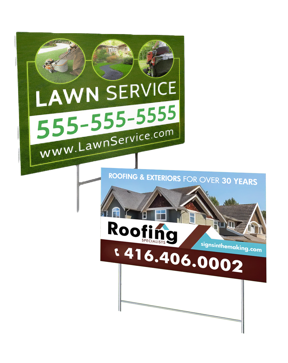 Custom Small Lawn Signs
