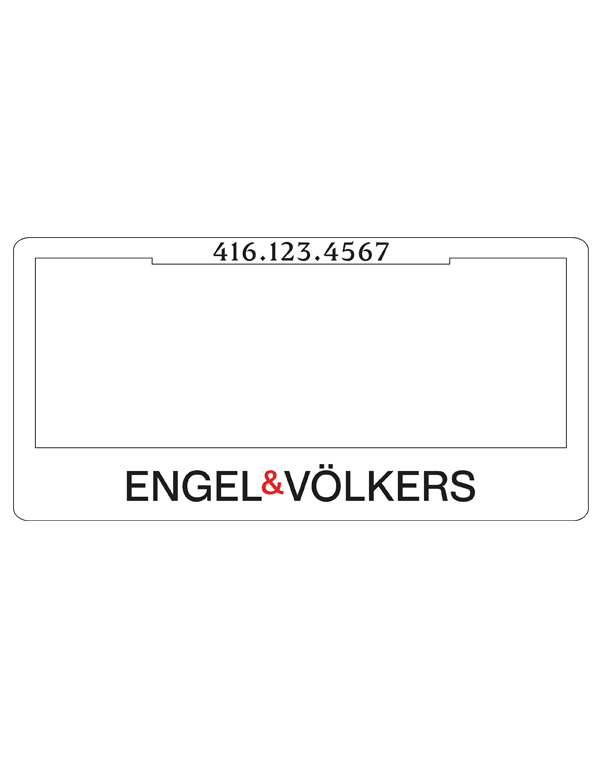 Engel & Völkers - License Plate Cover