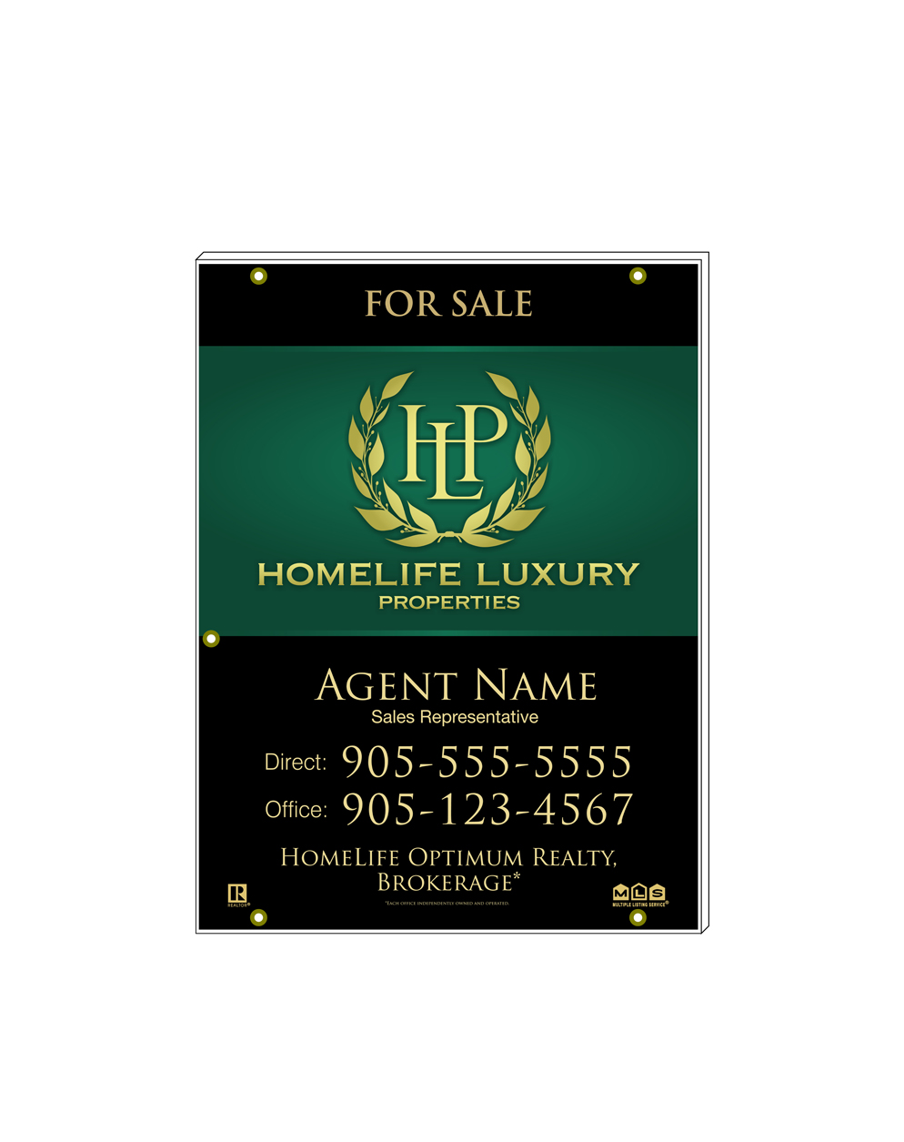 HomeLife Luxury Properties -  For Sale Sign
