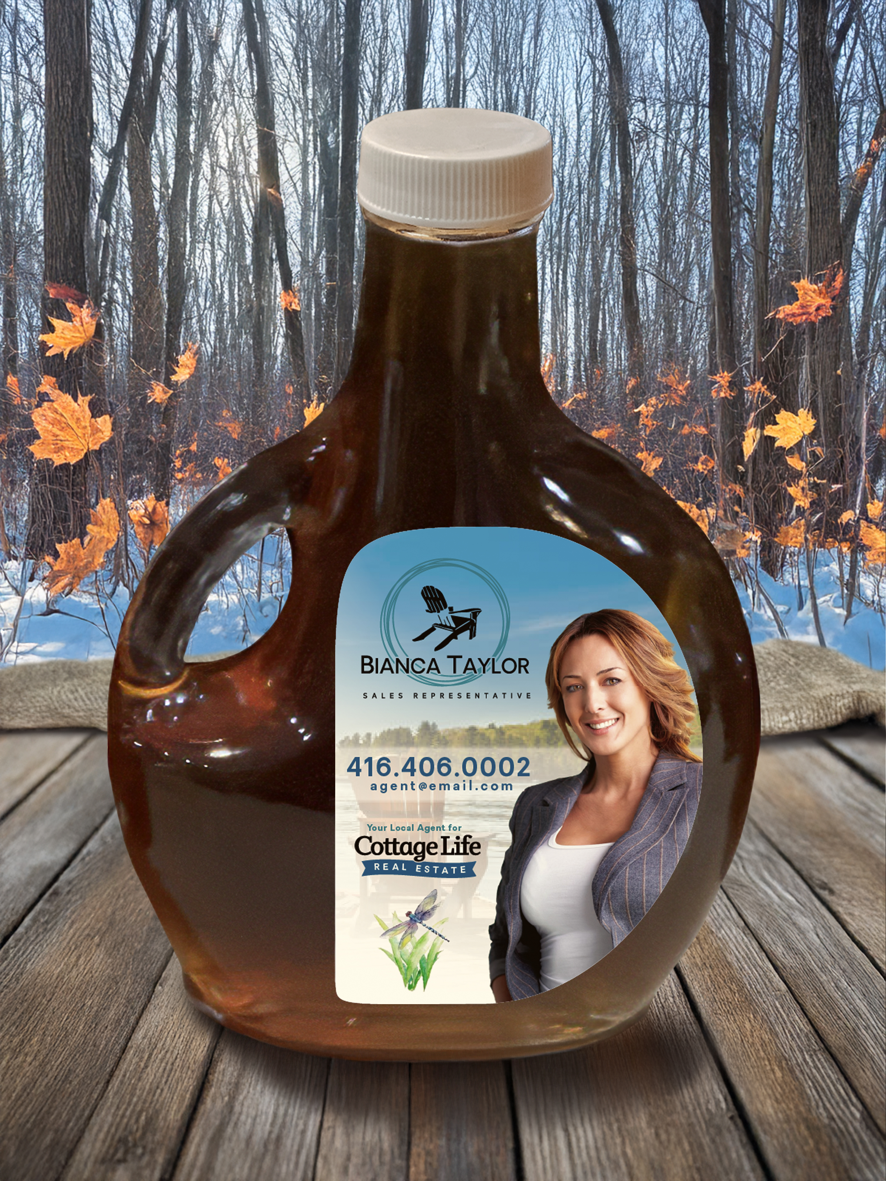 Promotional Label - Maple Syrup <i class="fas fa-address-card"></i> Promotional Label - Maple Syrup