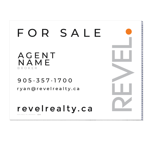 REVEL Realty For Sale Sign (Horizontal)