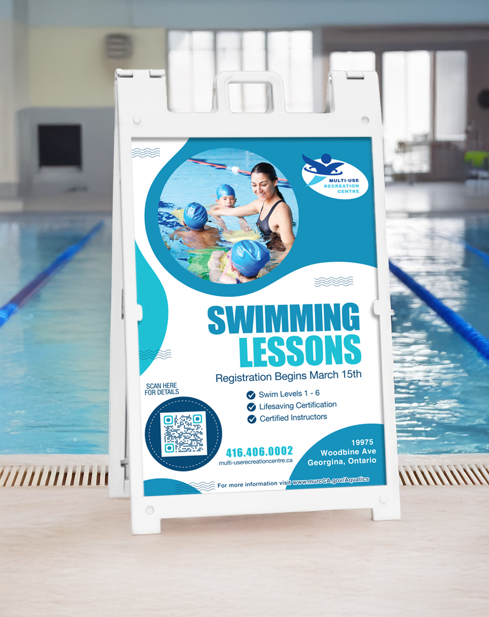 Deluxe - Quick-Change PVC A-Frame ™ & Print Combo 1