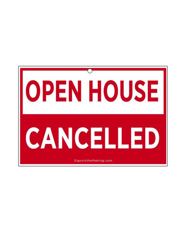 Coro Card - Open House Cancelled 1