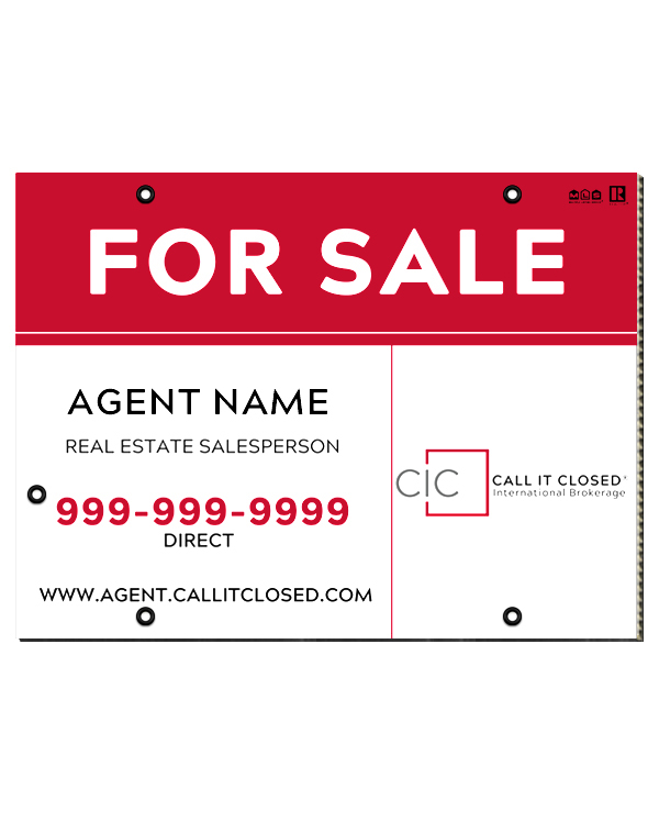 Call It Closed - For Sale Sign 1