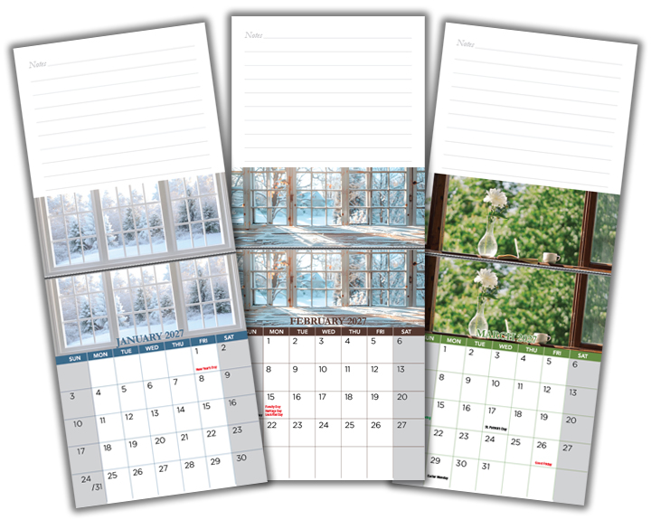 2027 Calendars (Magnetic) 12
