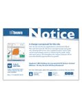 Notice Sign - City of Toronto + In-ground Installation 2