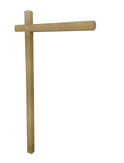 Aluminum Sign Post - Gold Shimmer 1