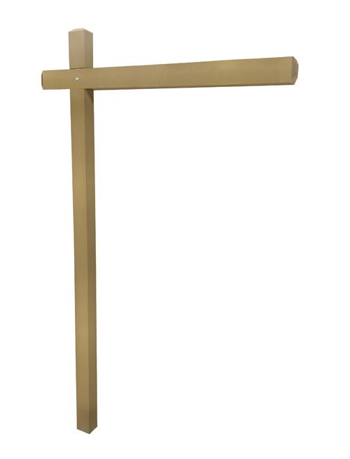 Aluminum Sign Post - Gold Shimmer 2