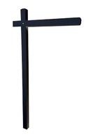 Aluminum Sign Post - Midnight Black 2