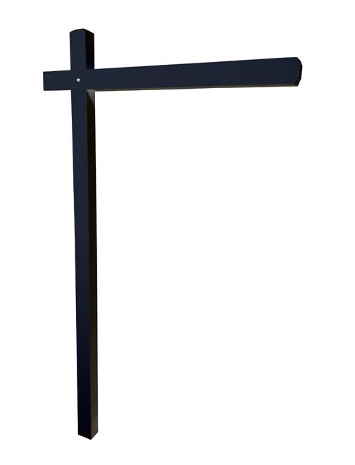 Aluminum Sign Post - Midnight Black 3