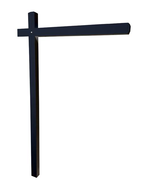 Aluminum Sign Post - Midnight Black 4