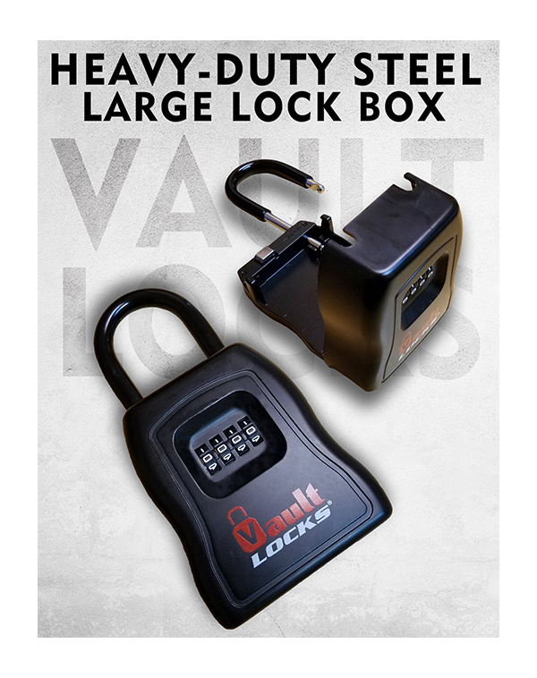 VaultLOCKS Lock Box, BLACK 1