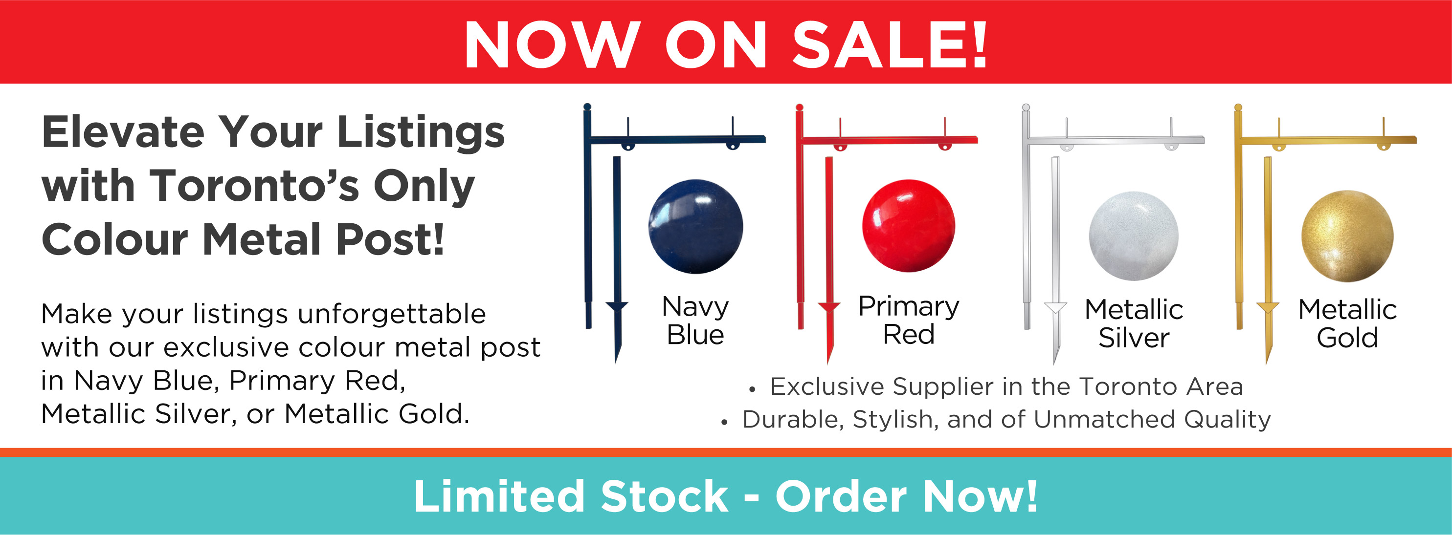 Exclusive Colour Metal Post