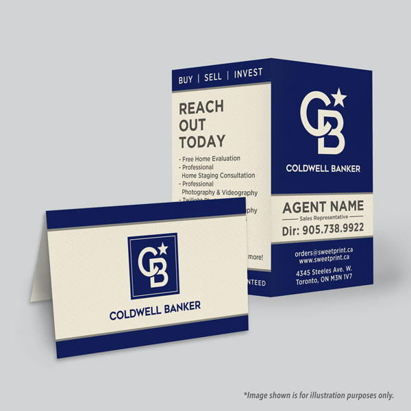 Folded Business Card (single sided)
