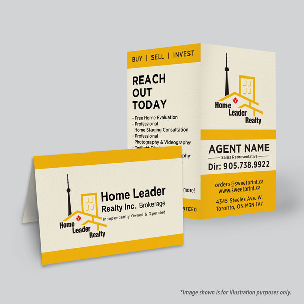 Folded Business Card (single sided)