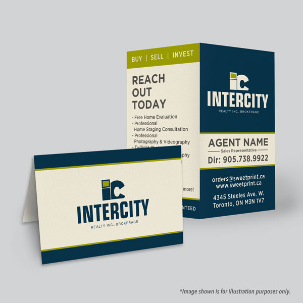 Folded Business Card (single sided)
