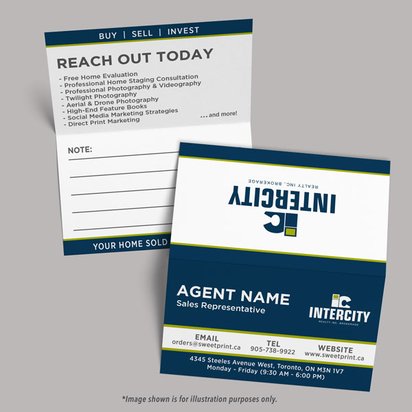 Folded Business Card (double sided)