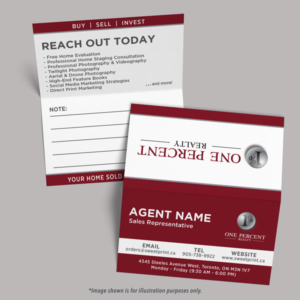 Folded Business Card (double sided)