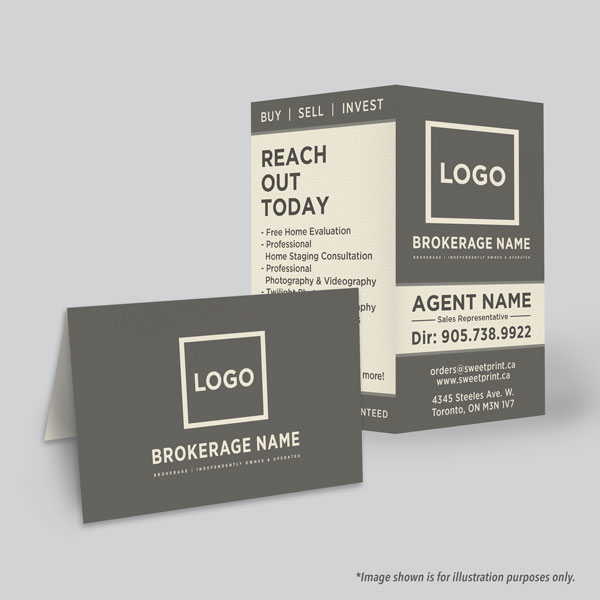 Folded Business Card (single sided)