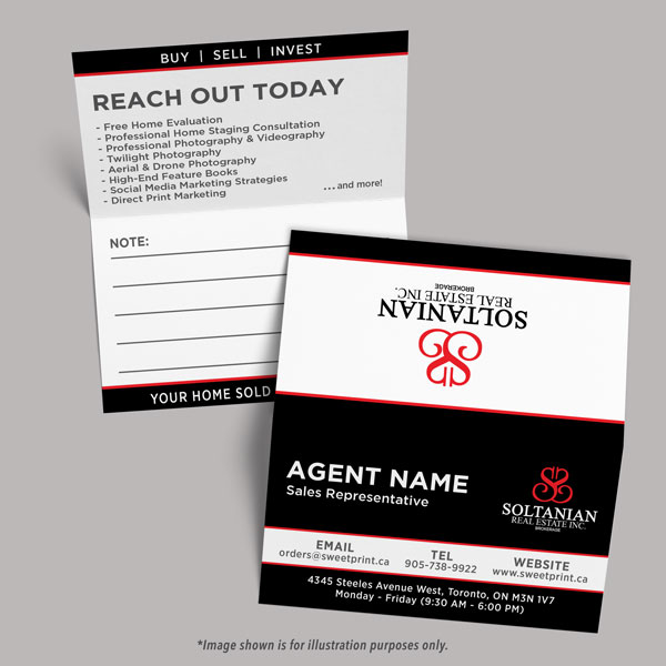Folded Business Card (double sided)