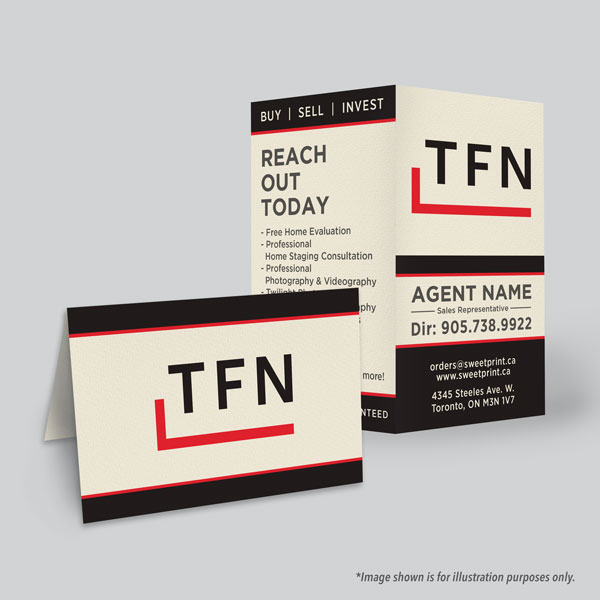 Folded Business Card (single sided)