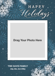 Happy Holidays - Snowflakes