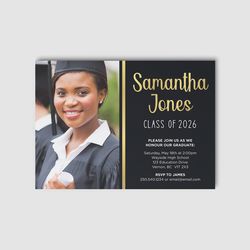 Design 1 - Graduation Invitation Cards
