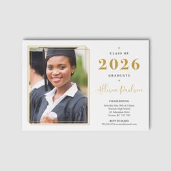Design 1 - Graduation Invitation Cards