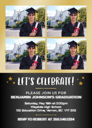 Design 1 - Graduation Invitation Cards