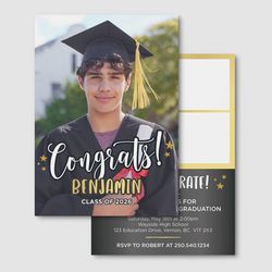 Design 1 - Graduation Invitation Cards