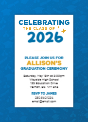 Design 4 - Graduation Invitation Cards