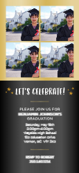 Design 1 - Graduation Invitation Cards