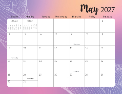 2027 Calendar - Fun