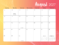 2027 Calendar - Fun