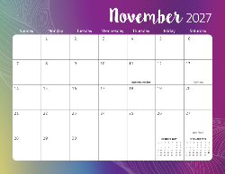 2027 Calendar - Fun
