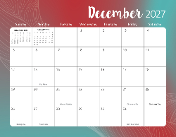 2027 Calendar - Fun