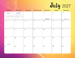 2027 Calendar - Fun