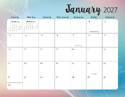 2027 Calendar - Fun