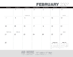 2027 Calendar - Ad Banner